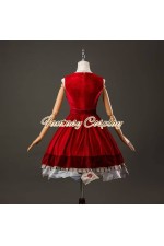 Identity V Little Girl Alice DeRoss Aging Skin Red Dress Cosplay Costume